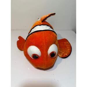 Finding Nemo Plush 18" Large Size Stuffed Animal Disney Store Clown Fish Stuffy